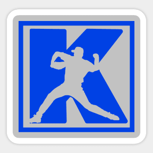 Baseball Pitcher Pitching K Strikeout Baseball Funny Saying Sticker